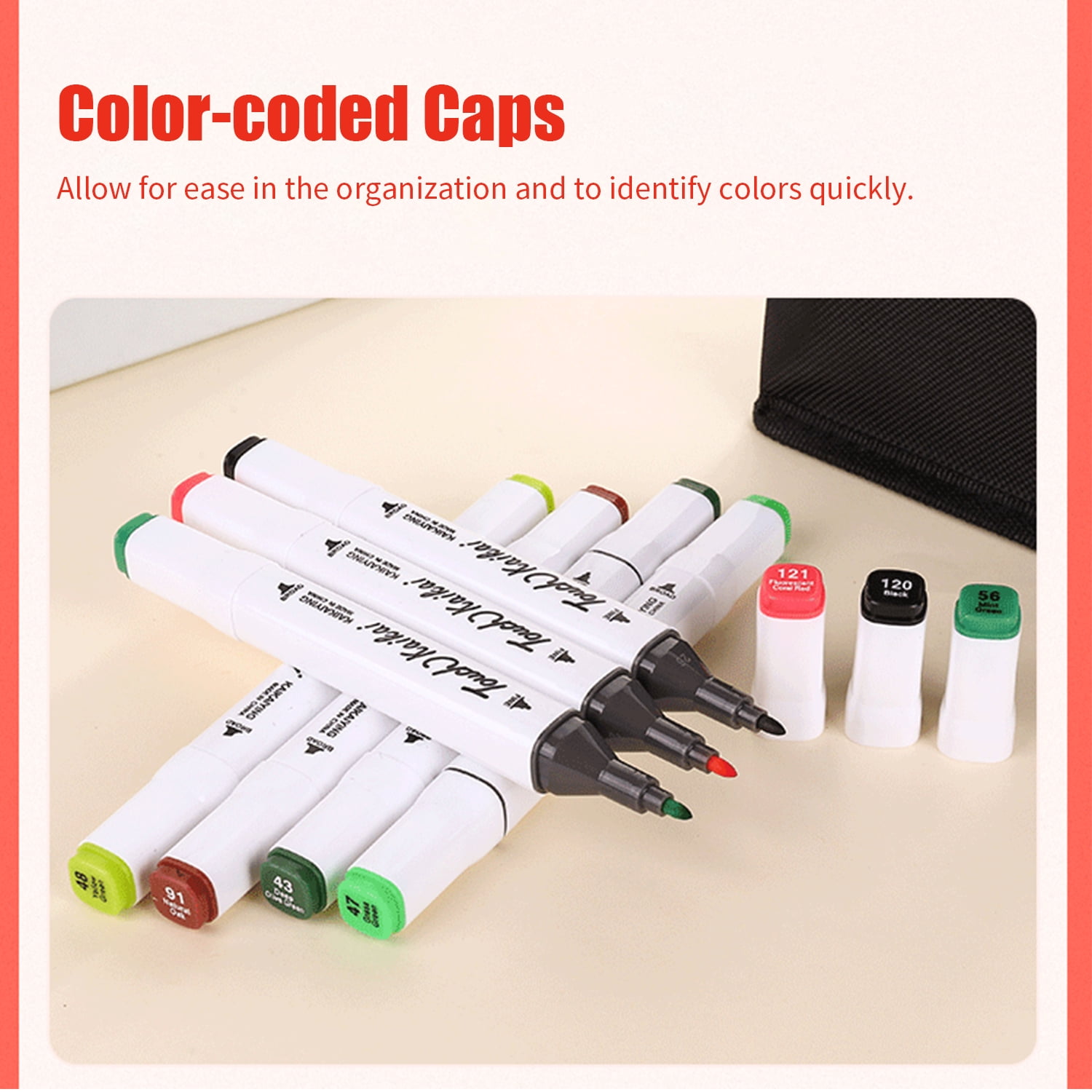 Deli Art Markers Set, 40 Colors Dual Tips Coloring Marker Pens Highlighters  - Walmart.com